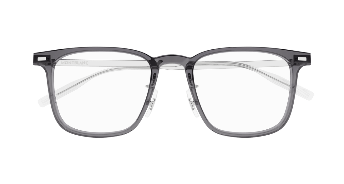 Briller montblanc mb0395on 004 gris square masculino størrelse 51mm - Detaljeret visning