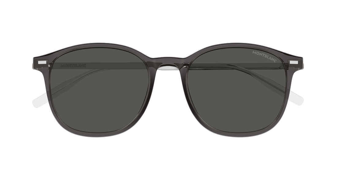 Sonnenbrillen montblanc mb0454sa 004 gris round/oval/panthos masculino größe 54mm - Detailansicht