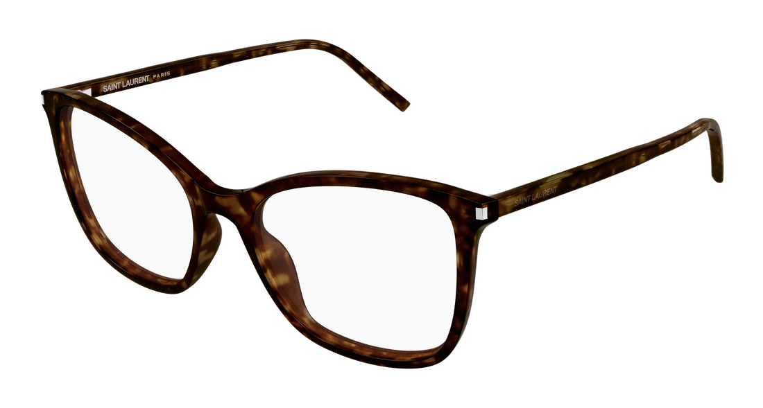 Brillen saint laurent sl 835 002 havana cat eye femenino größe 55mm - Hauptansicht