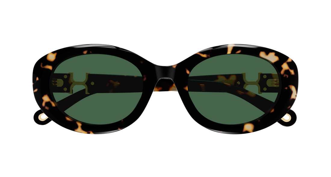 Sunglasses chloé ch0323sk 002 havana round/oval/panthos femenino size 54mm - Detailed view