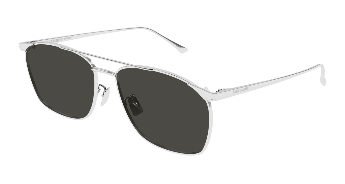 Óculos de sol saint laurent sl 796 vincent 002 plateado pilot masculino tamanho 57mm - Vista principal