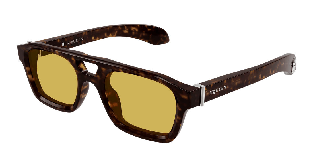 Sonnenbrillen alexander mcqueen am0505s 002 havana pilot masculino größe 52mm - Hauptansicht