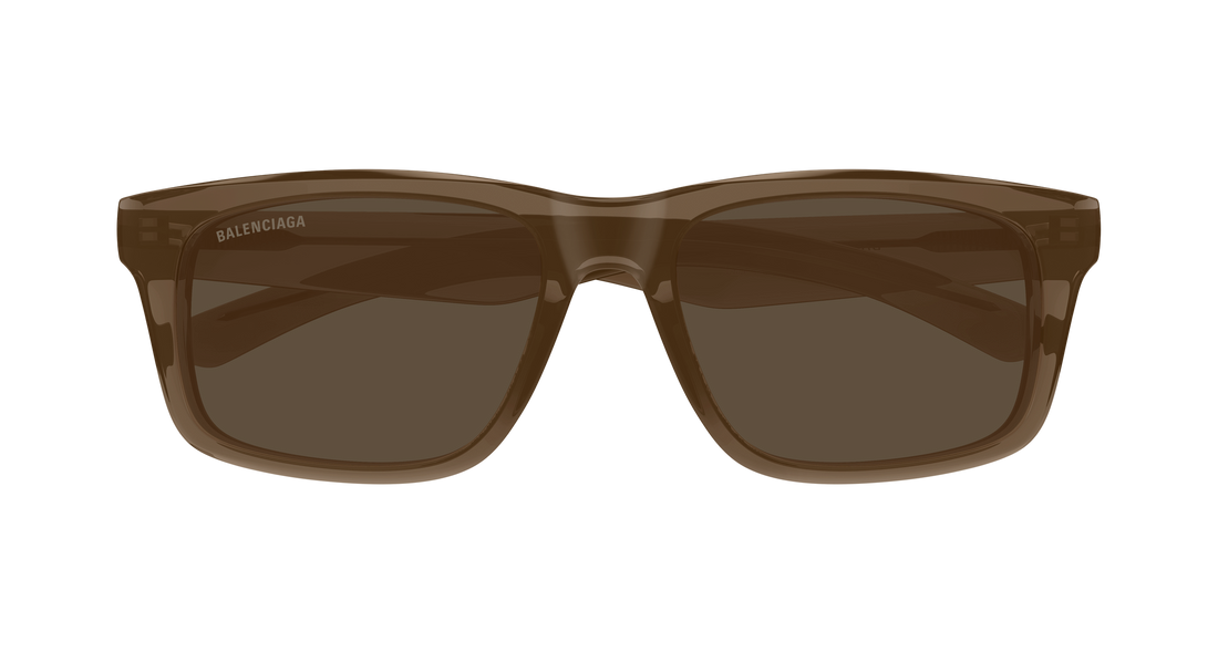 Occhiali da sole balenciaga bb0469sa 003 marron rectangular / squared masculino taglia 57mm - Vista dettagliata