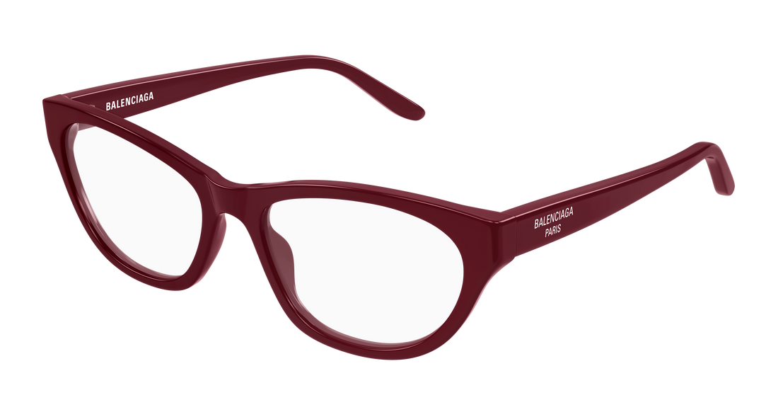 Occhiali da vista balenciaga bb0500o 006 burdeos cat eye femenino taglia 54mm - Vista principale