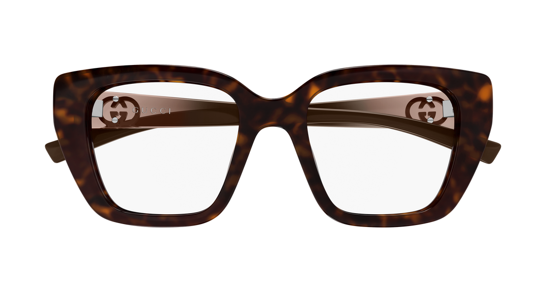 Brillen gucci gg2028o 002 havana cat eye femenino größe 50mm - Detailansicht