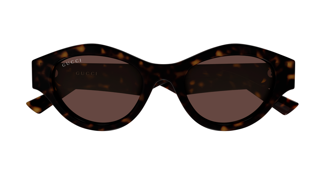 Solbriller gucci gg2207s 002 havana cat eye femenino størrelse 51mm - Detaljeret visning