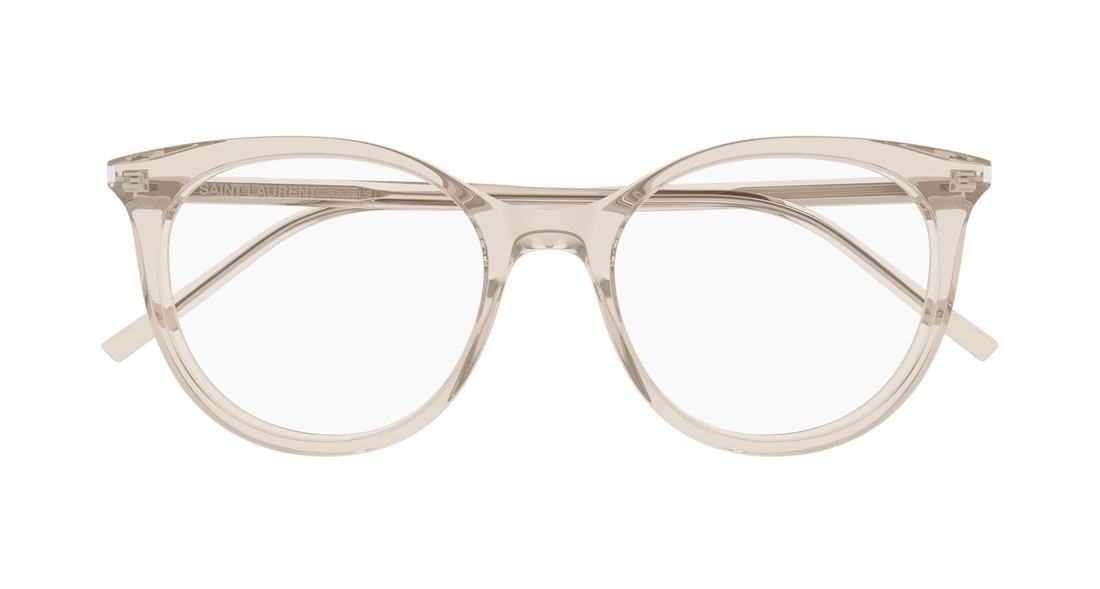 Lunettes de vue saint laurent sl 891 004 beige cat eye femenino taille 52mm - Vue détaillée