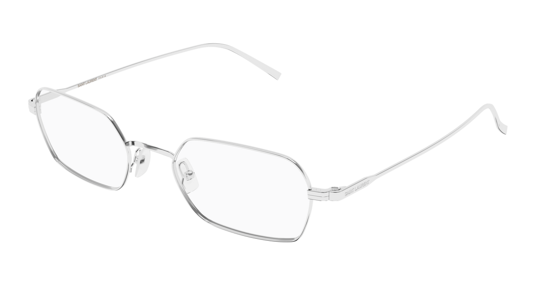 Prescription glasses saint laurent sl 952 opt 002 plateado rectangular / squared masculino size 52mm - Main view