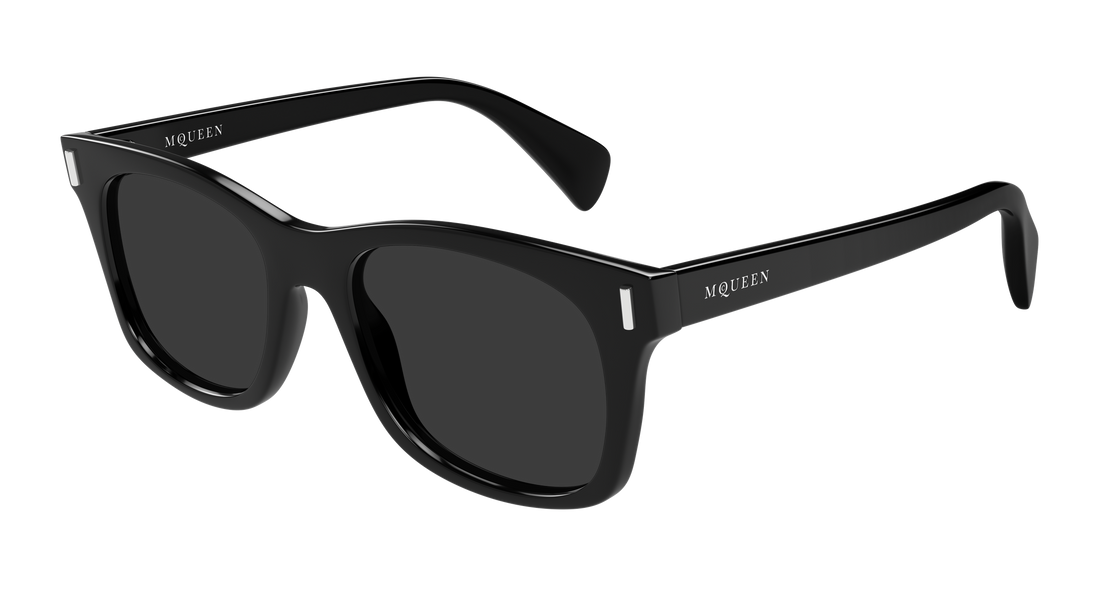 Óculos de sol alexander mcqueen am0551s 001 negro rectangular / squared masculino tamanho 52mm - Vista principal