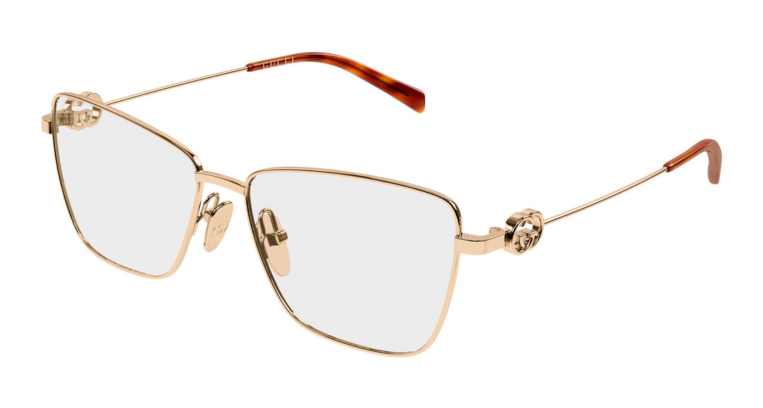 Lunettes de vue gucci gg2226o 003 dorado butterfly femenino taille 54mm - Vue principale