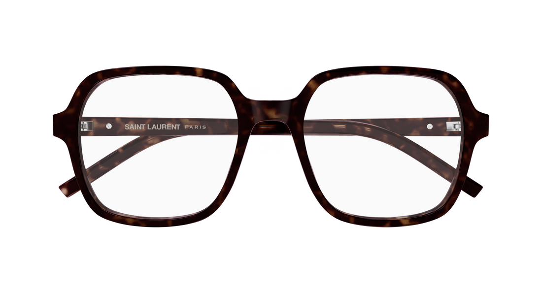 Óculos graduados saint laurent sl m190 002 havana rectangular / squared femenino tamanho 54mm - Vista de detalhe