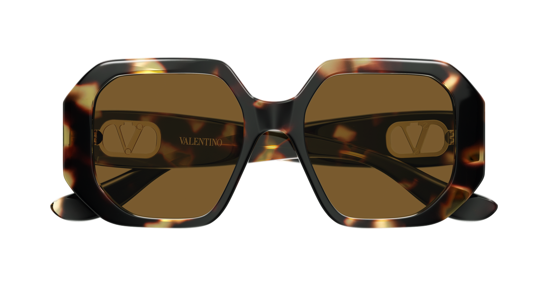Sunglasses valentino vg0003sa 002 havana geometrical/directional femenino size 55mm - Detailed view