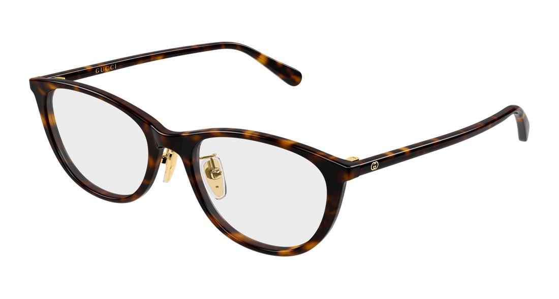 Lunettes de vue gucci gg2261oj 002 havana cat eye femenino taille 53mm - Vue principale