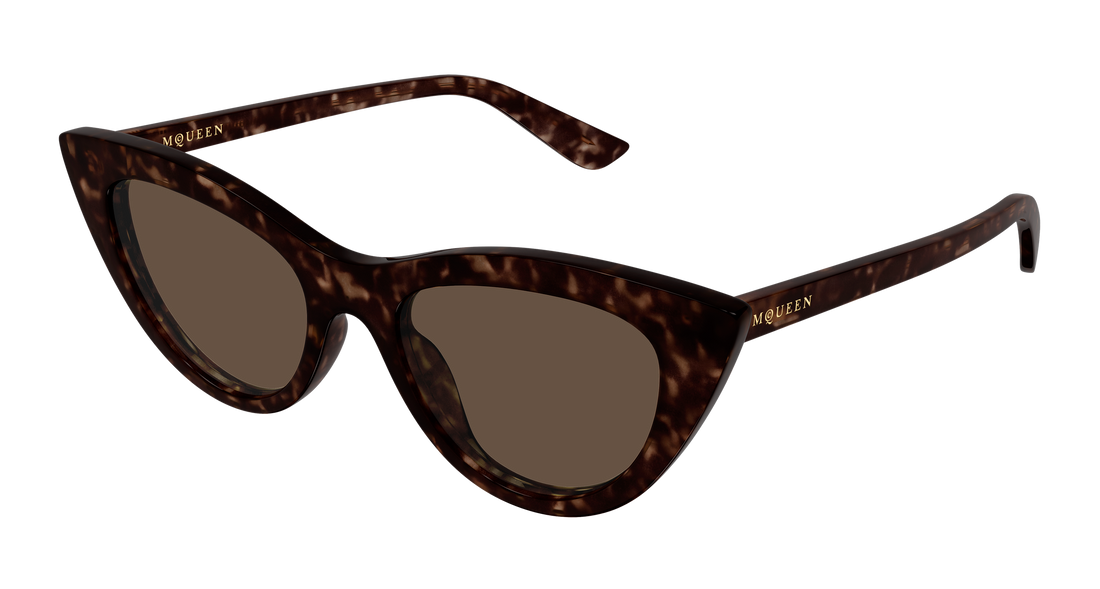 Occhiali da sole alexander mcqueen am0577s 002 havana cat eye femenino taglia 53mm - Vista principale