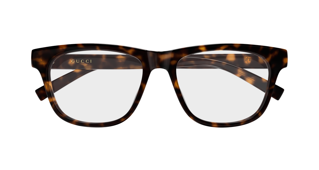 Brillen gucci gg2108o 002 havana rectangular / squared masculino größe 55mm - Detailansicht