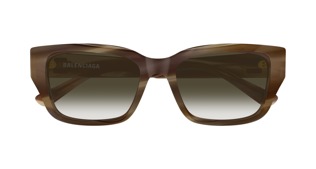 Sunglasses balenciaga bb0480sk 003 marron rectangular / squared unisex size 56mm - Detailed view