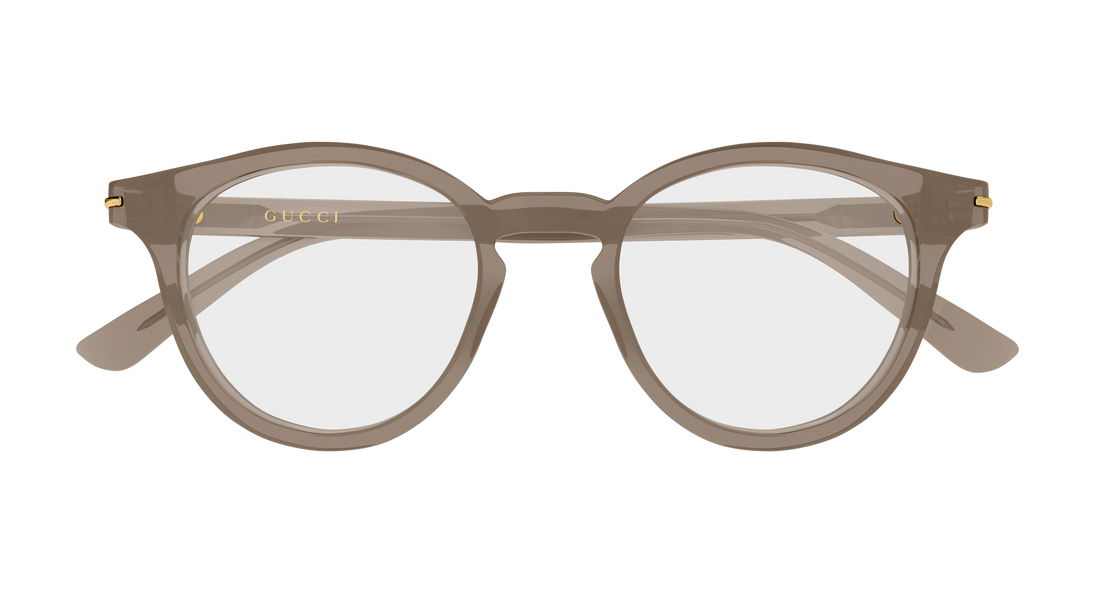 Brillen gucci gg1727o 005 marron round/oval/panthos masculino größe 48mm - Detailansicht