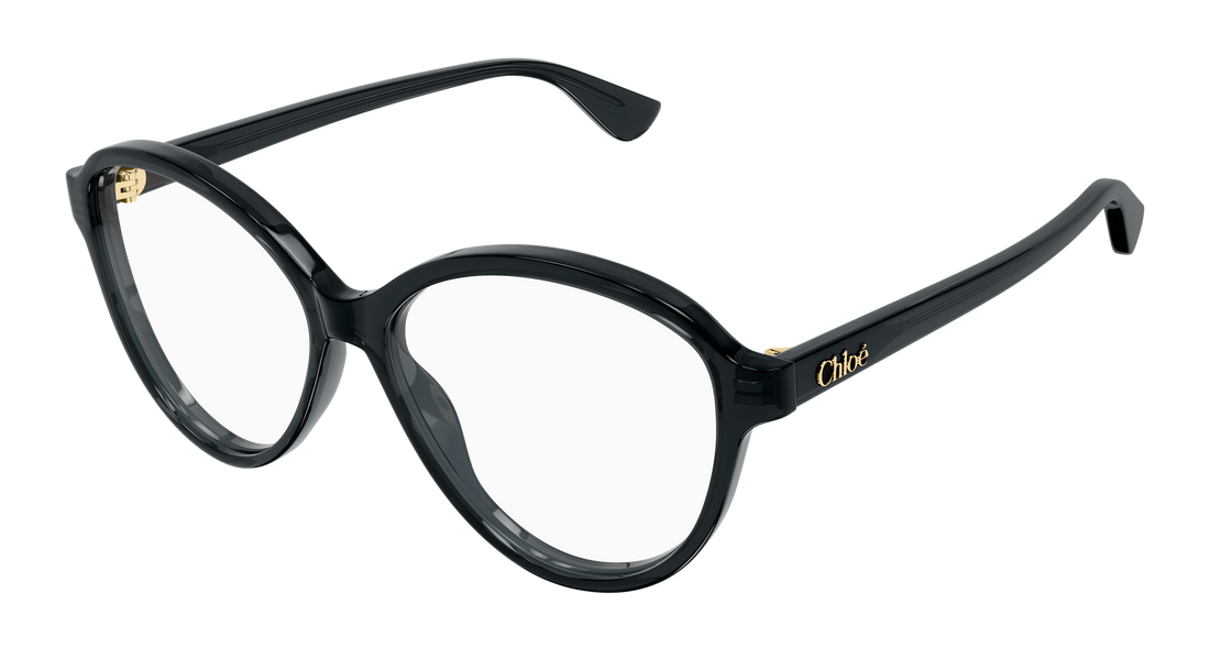 Óculos graduados chloé ch0392o 001 gris round/oval/panthos femenino tamanho 57mm - Vista principal