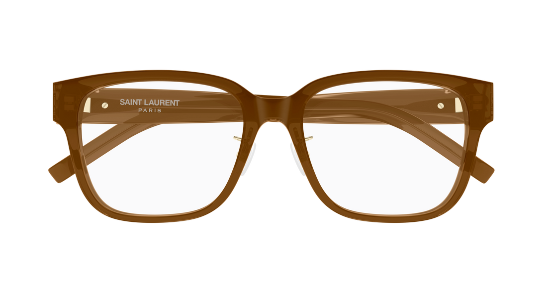 Gafas graduadas saint laurent sl m165/f 005 marron cat eye femenino talla 54mm - Vista de detalle