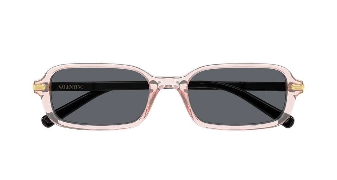 Óculos de sol valentino vg0047s 003 rosa rectangular / squared femenino tamanho 52mm - Vista de detalhe