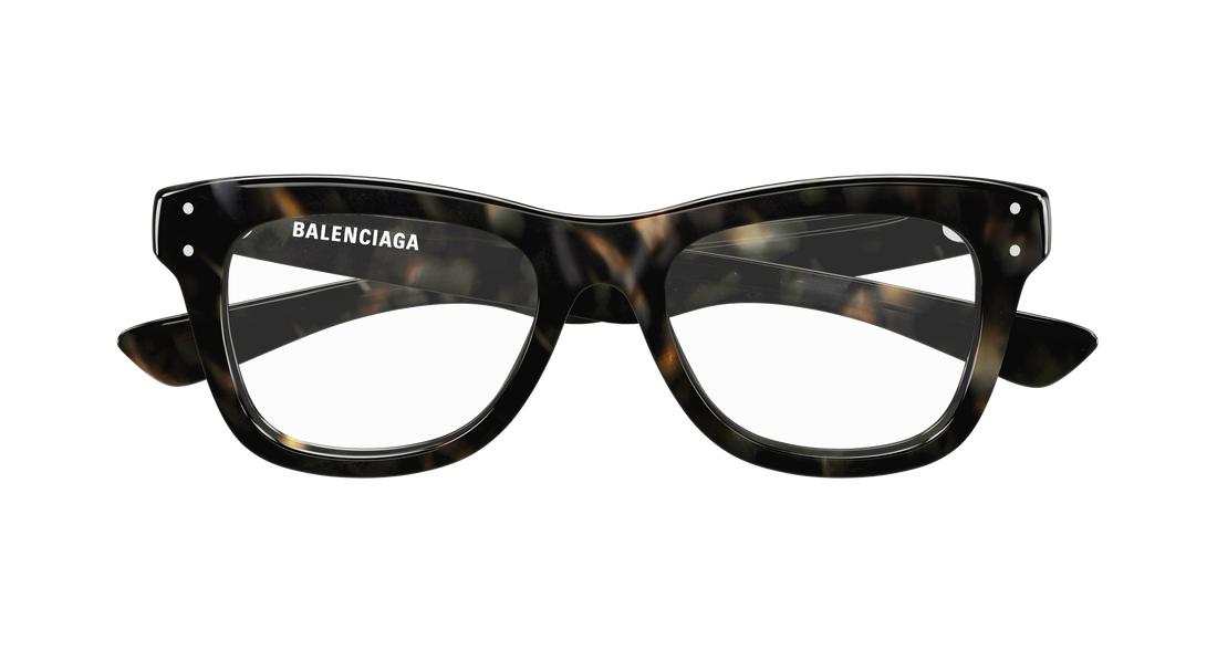 Óculos graduados balenciaga bb0524o 003 havana rectangular / squared masculino tamanho 53mm - Vista de detalhe