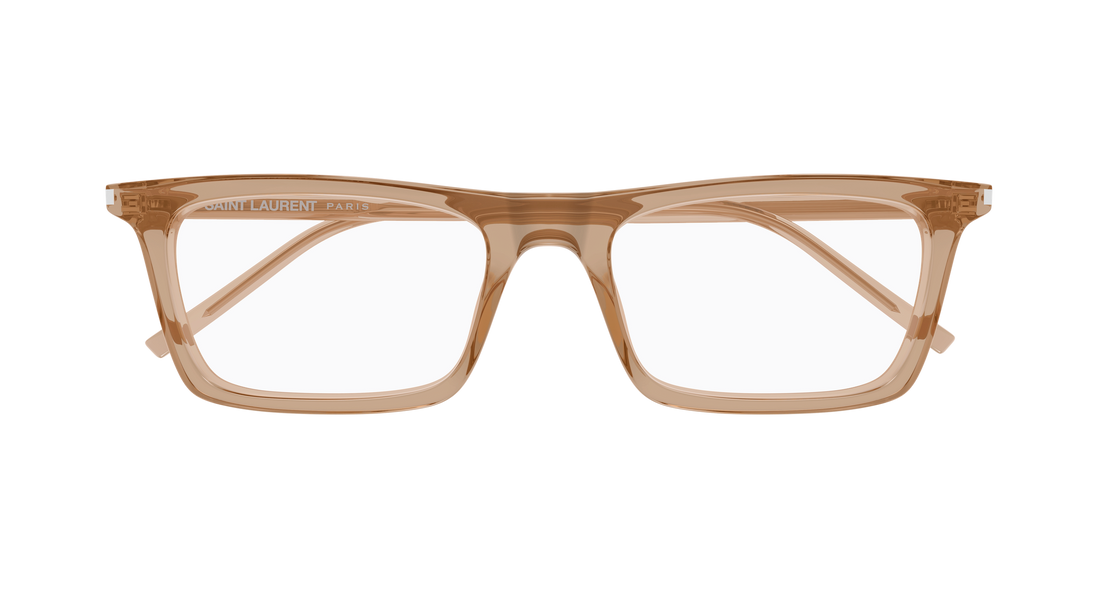Lunettes de vue saint laurent sl 890 betty thin opt 005 marron rectangular / squared unisex taille 54mm - Vue détaillée