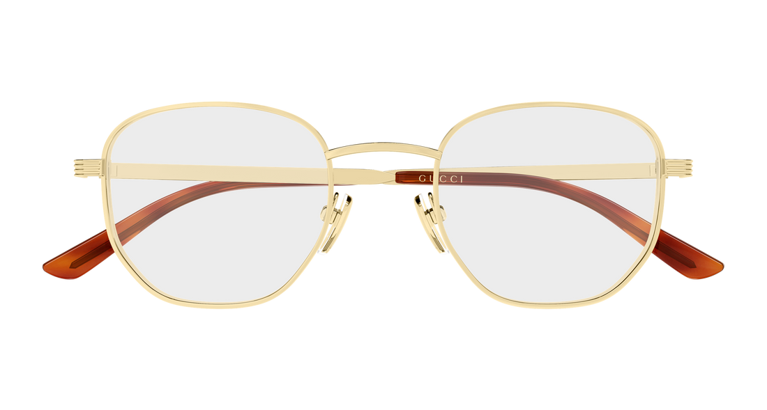 Briller gucci gg2224o 002 dorado round/oval/panthos femenino størrelse 49mm - Detaljeret visning
