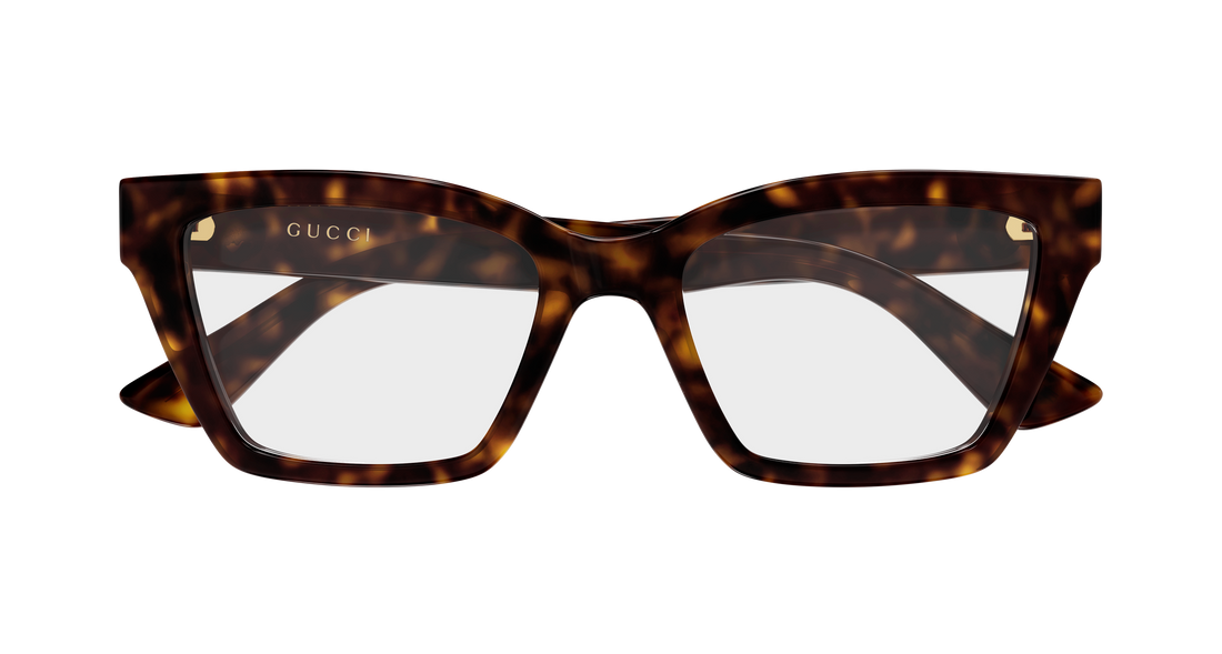 Brillen gucci gg1715o 015 havana cat eye femenino größe 55mm - Detailansicht