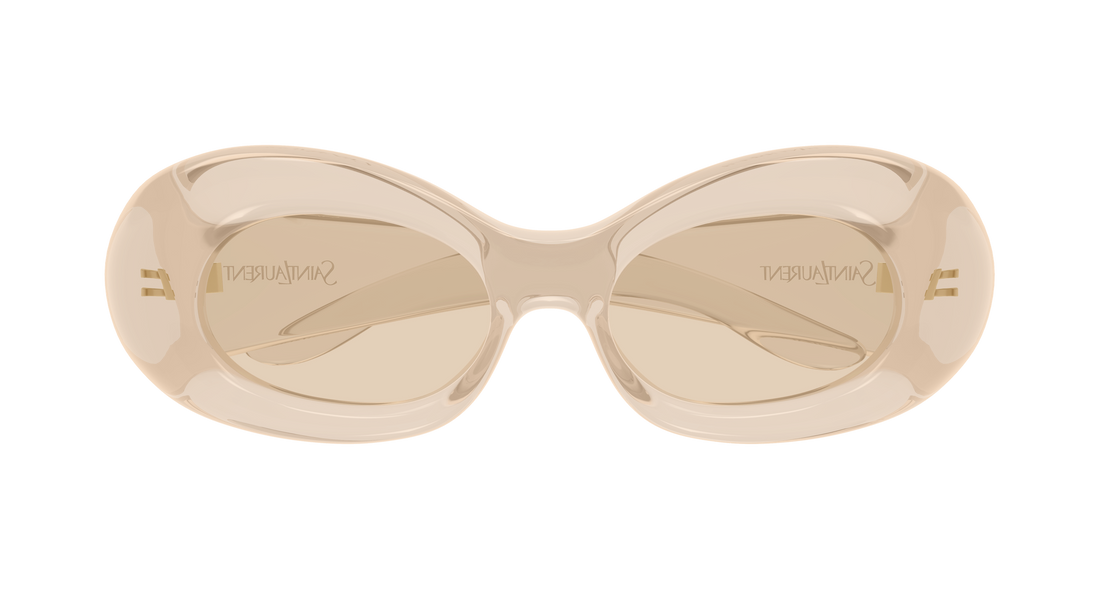 Solbriller saint laurent sl 968 002 amarillo round/oval/panthos femenino størrelse 54mm - Detaljeret visning