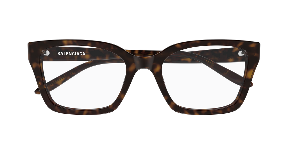 Occhiali da vista balenciaga bb0501o 002 havana cat eye femenino taglia 55mm - Vista dettagliata