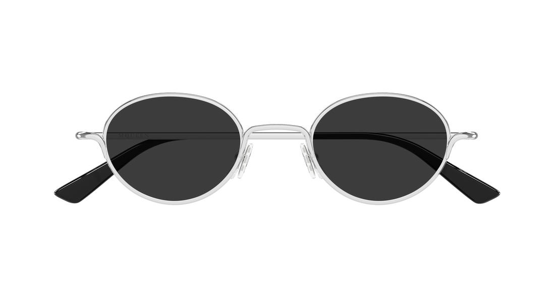 Sonnenbrillen alexander mcqueen am0562s 001 plateado round/oval/panthos unisex größe 46mm - Detailansicht