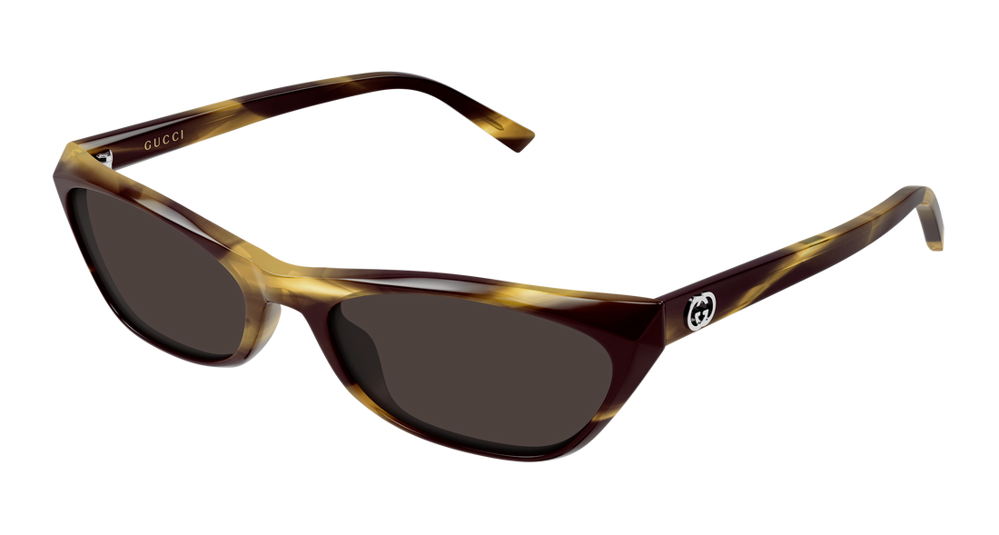 Óculos de sol gucci gg2203s 002 havana geometrical/directional femenino tamanho 56mm - Vista principal