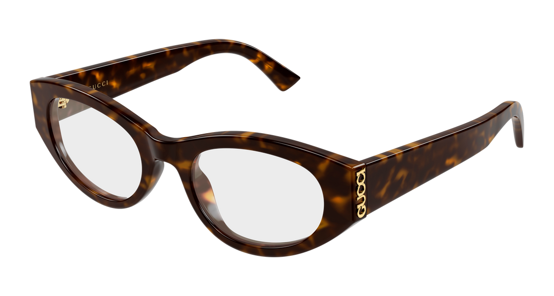 Brillen gucci gg2041o 002 havana round/oval/panthos femenino größe 50mm - Hauptansicht