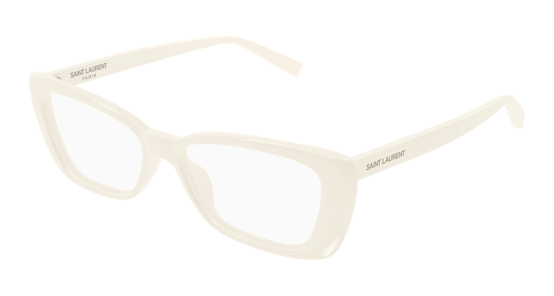 Prescription glasses saint laurent sl 943 opt 005 beige rectangular / squared femenino size 54mm - Main view