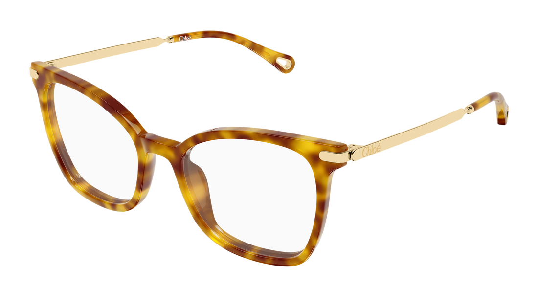 Briller chloé ch0360o 002 havana rectangular / squared femenino størrelse 53mm - Hovedvisning