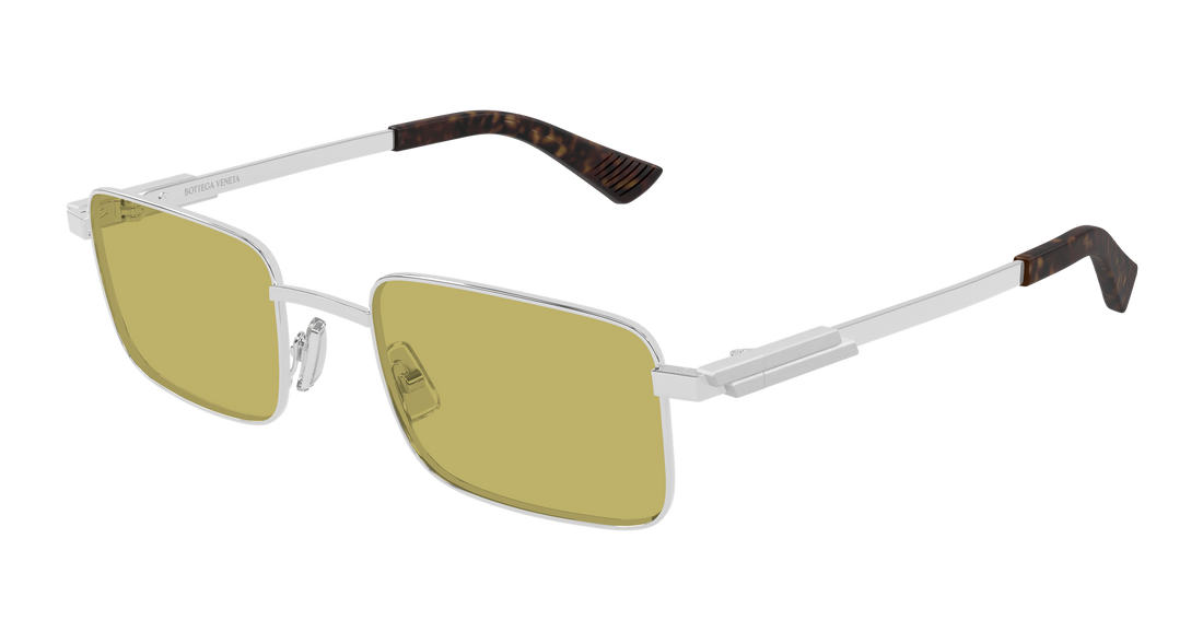 Lunettes de soleil bottega veneta bv1469s 003 plateado rectangular / squared unisex taille 53mm - Vue principale