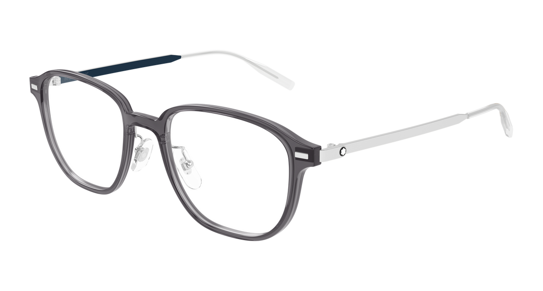 Briller montblanc mb0466oa 004 gris geometrical/directional masculino størrelse 52mm - Hovedvisning