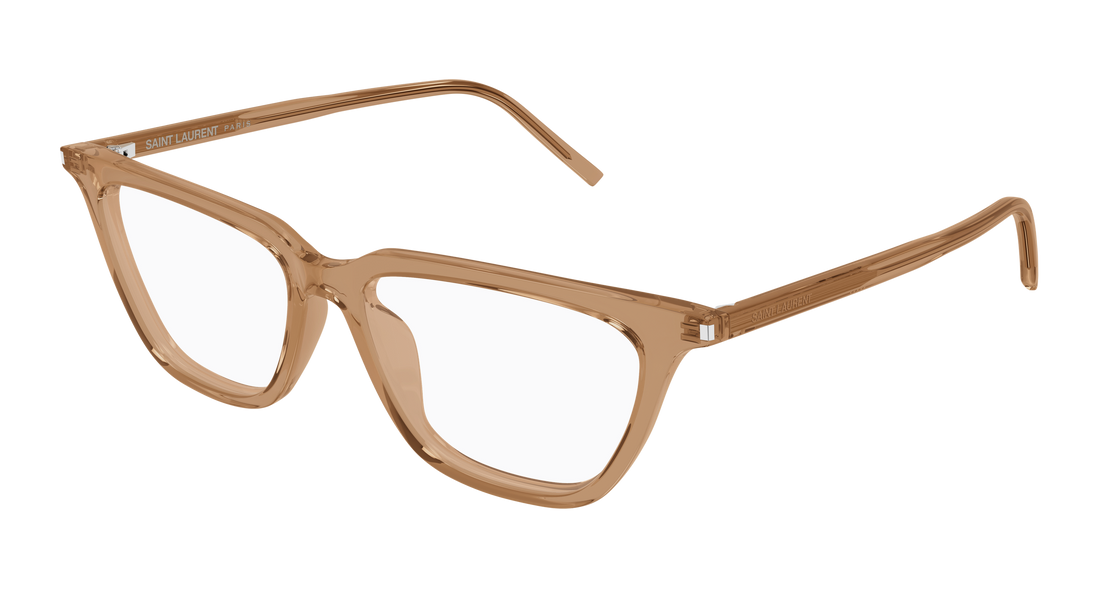 Brillen saint laurent sl 889 sulpice thin opt 005 marron cat eye femenino größe 53mm - Hauptansicht