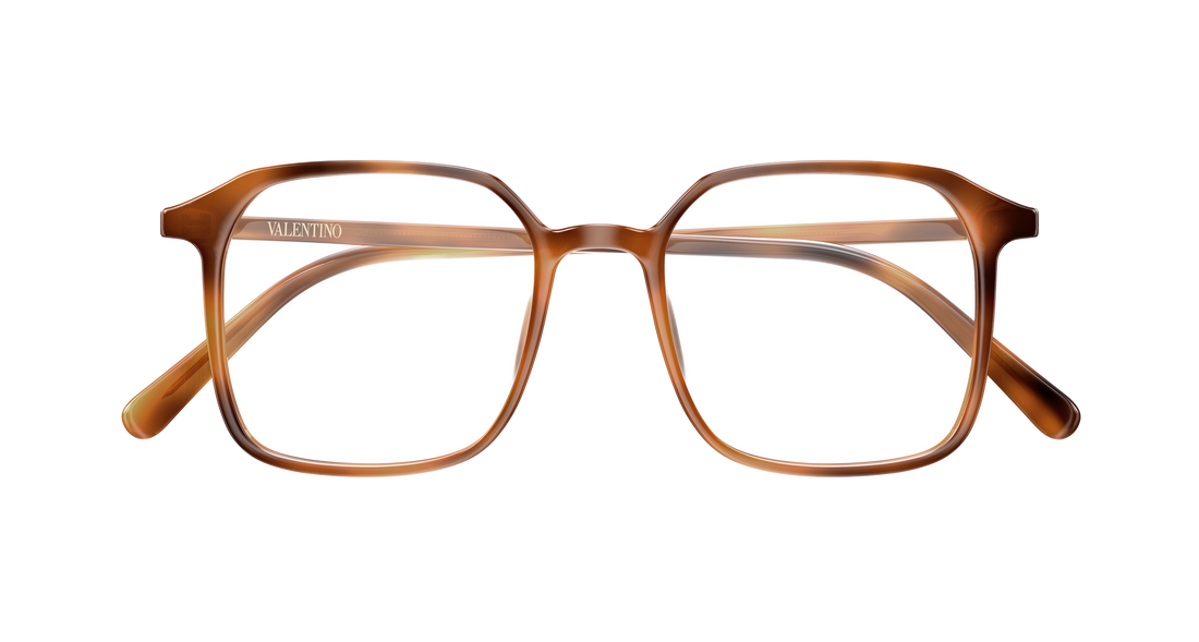Brillen valentino vg0022o 006 havana rectangular / squared femenino größe 49mm - Detailansicht