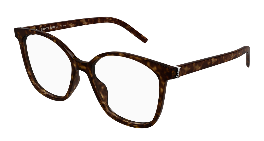 Briller saint laurent sl m162 002 havana round/oval/panthos femenino størrelse 55mm - Hovedvisning