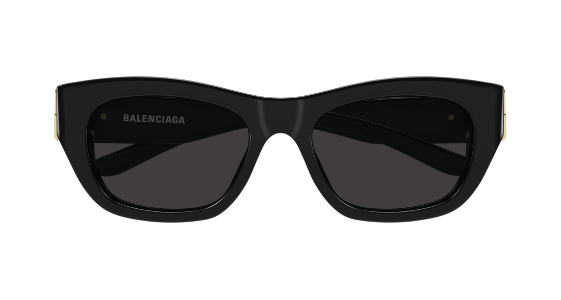Óculos de sol balenciaga bb0506s 001 negro cat eye femenino tamanho 55mm - Vista de detalhe