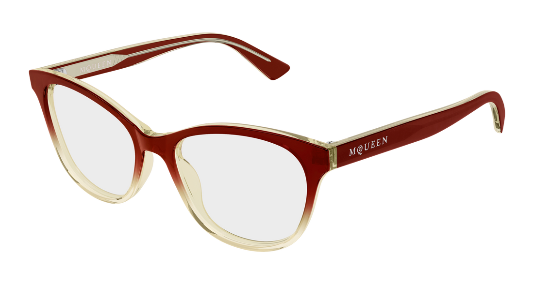 Gafas graduadas alexander mcqueen am0576o 012 rojo cat eye femenino talla 54mm - Vista principal