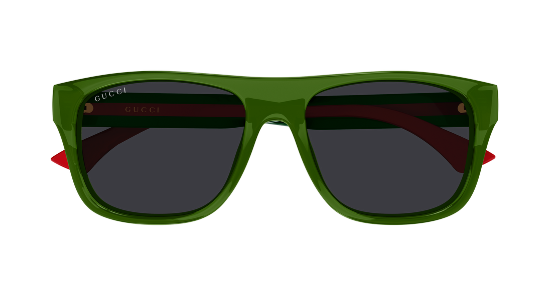 Occhiali da sole gucci gg2119s 003 verde rectangular / squared masculino taglia 56mm - Vista dettagliata