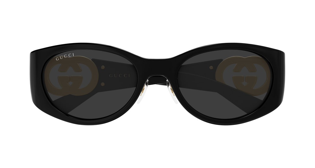 Lunettes de soleil gucci gg2123sa 001 negro round/oval/panthos femenino taille 55mm - Vue détaillée