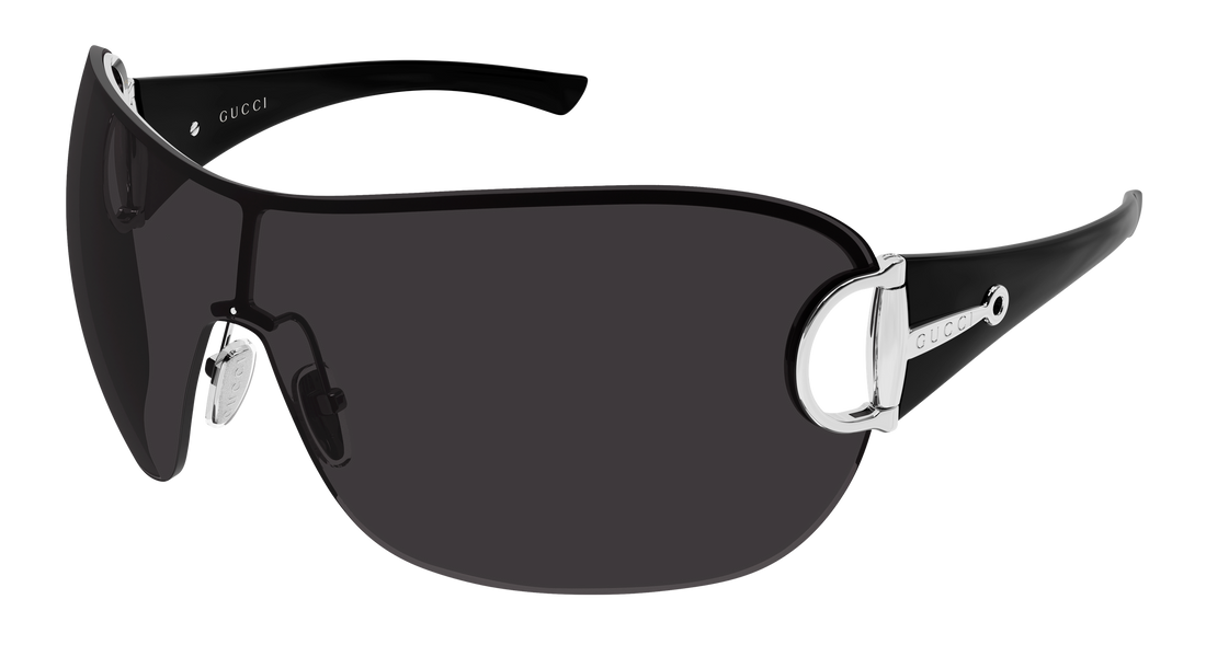 Óculos de sol gucci gg2174s 001 plateado mask femenino tamanho 99mm - Vista principal