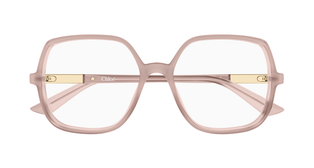 Lunettes de vue chloé ch0368o 004 beige geometrical/directional femenino taille 54mm - Vue détaillée