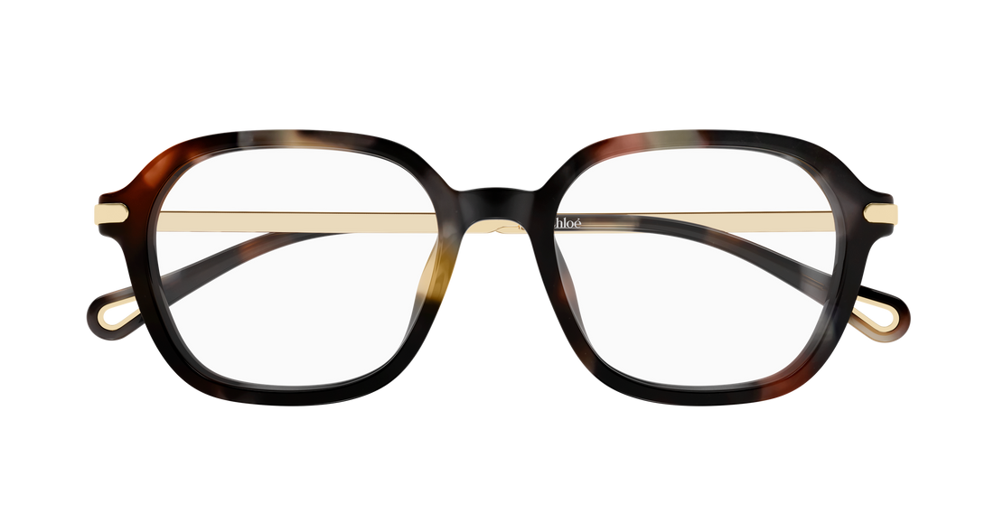 Lunettes de vue chloé ch0361oa 002 havana rectangular / squared femenino taille 52mm - Vue détaillée