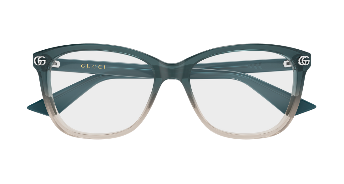Brillen gucci gg2113o 009 gris rectangular / squared femenino größe 55mm - Detailansicht