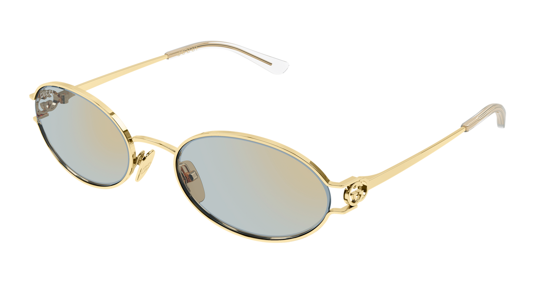 Solbriller gucci gg2233s 004 dorado round/oval/panthos femenino størrelse 55mm - Hovedvisning