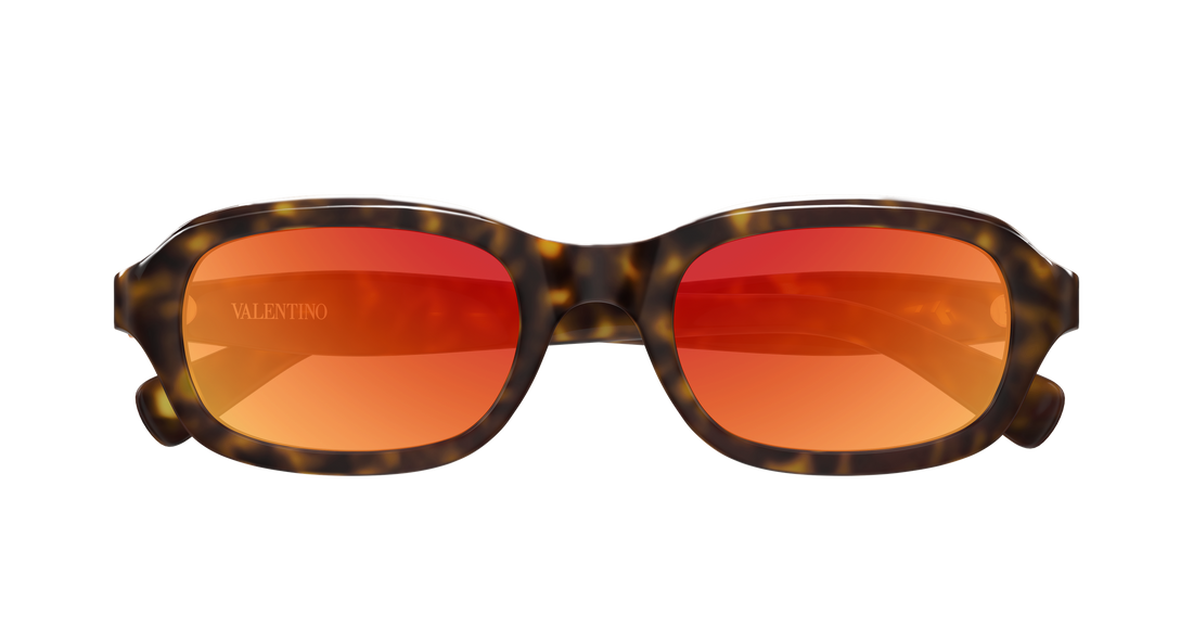 Occhiali da sole valentino vg0010s 004 havana rectangular / squared femenino taglia 51mm - Vista dettagliata